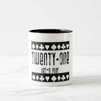 Blackjack Zweifarbige Tasse