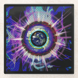 Blacklight Looking Glass Untersetzer