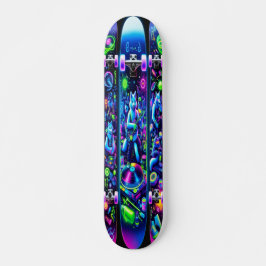 Blacklight Party Groove Skateboard