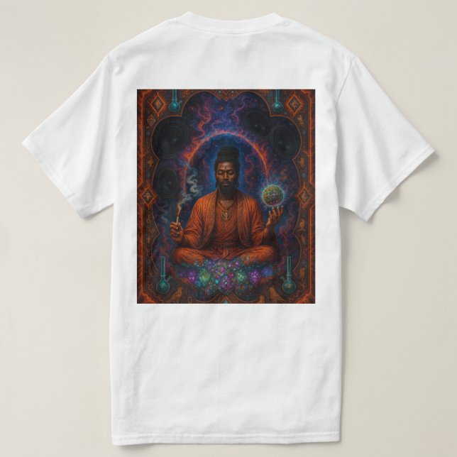 Blacklotus/ muurlotus records méditation T-shirt 2 (Design dos)