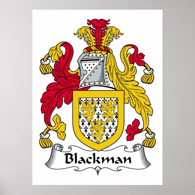 Blackman-Familienwappen Poster (Vorne)