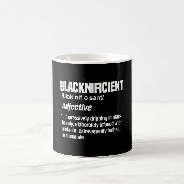 Blacknificent Black History Afro American African Kaffeetasse (Mittel)