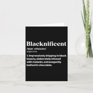 Blacknificent Definition African Black Pride Melan Karte