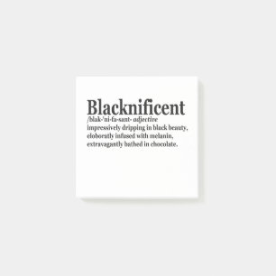 Blacknificent Definition Pro Black History Monat Post-it Klebezettel