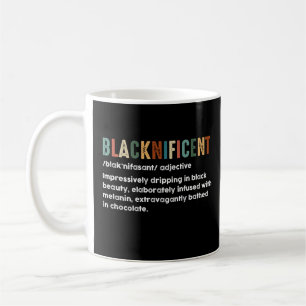 Blacknificent Funny Definition Black History Monat Kaffeetasse