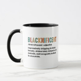 Blacknificent Funny Definition Black History Monat Tasse
