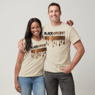 BLACKNIFICENT Melanin Tropfen Shades Empowerment G T-Shirt