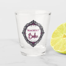 Blackout Barbie Shot Glass