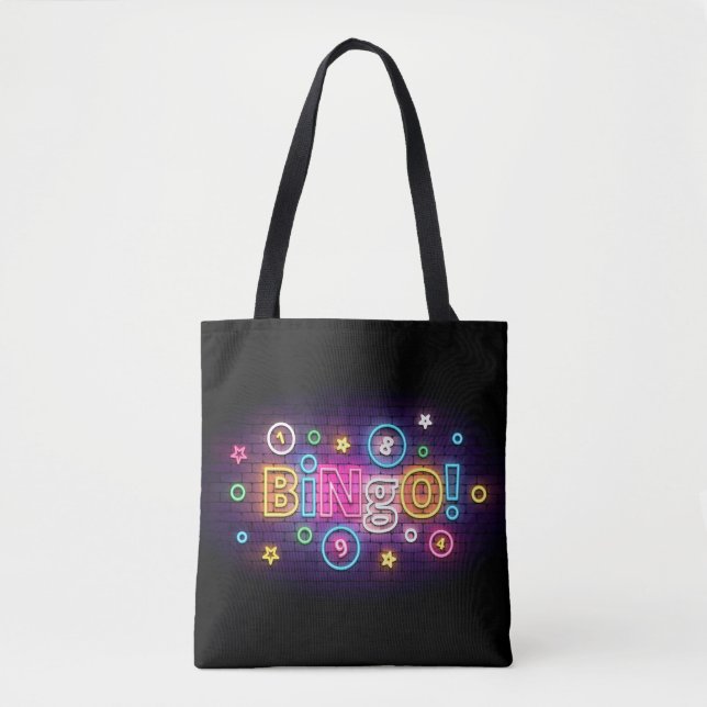 Blackout Bingo Schultertasche Tasche (Vorderseite)