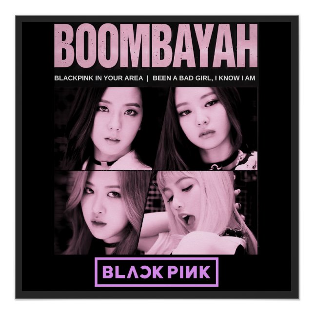 BlackPink BoomBayah Poster (Vorderseite)
