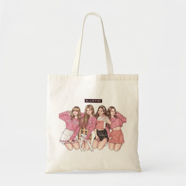 Blackpink Tote Bag, Niedlich für Blinzeln Tragetasche (Vorne)