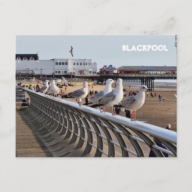 Blackpool Beach Postkarte (Vorderseite)