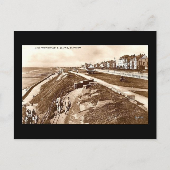 Blackpool, Bispham Postkarte (Vorderseite)