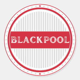 Blackpool City Pride Emblem – Englische Identität Runder Aufkleber