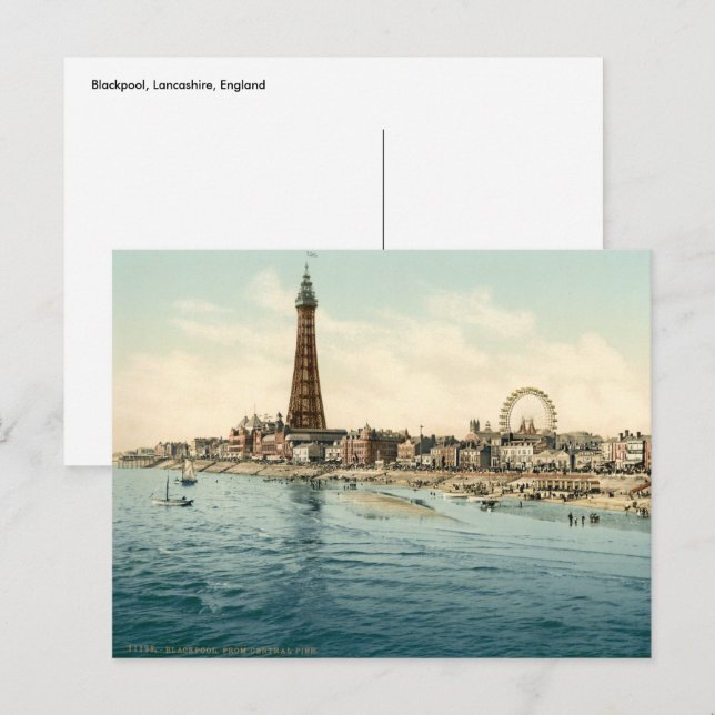 Blackpool I, Lancashire, England Postkarte (Vorne/Hinten)