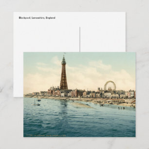 Blackpool I, Lancashire, England Postkarte