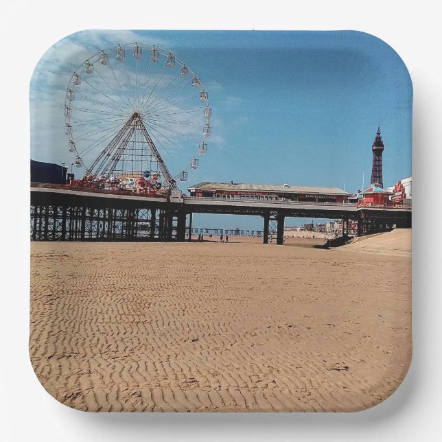 Blackpool Pappteller (Vorderseite)