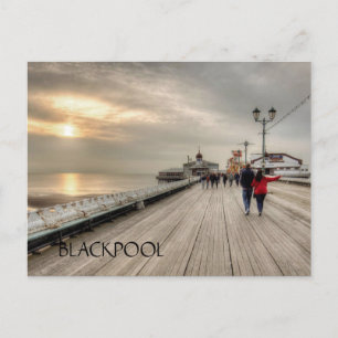 Blackpool Pier English Seaside Resort Postkarte