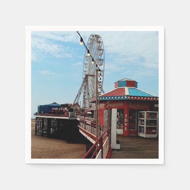 Blackpool Pier Serviette (Vorderseite)