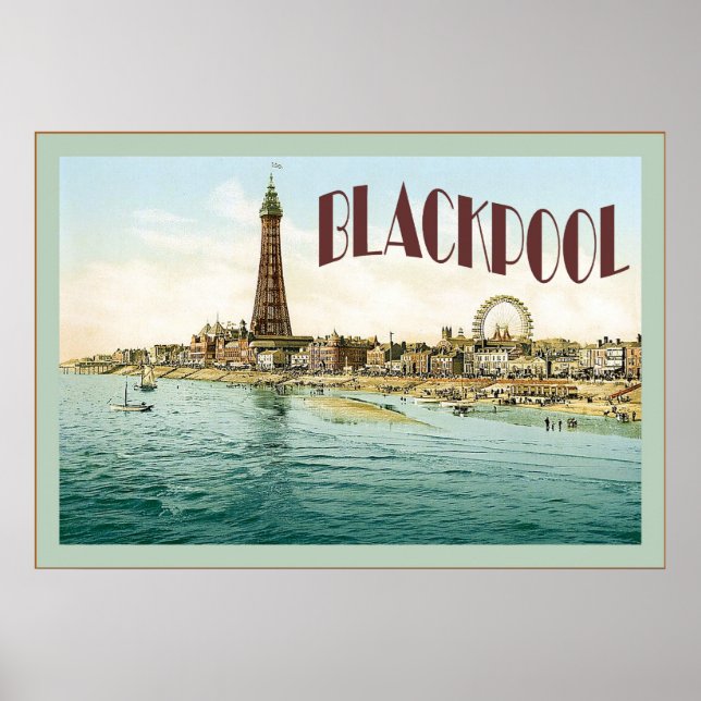 Blackpool ~ Poster Vintage voyage (Devant)