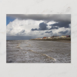 Blackpool Sands und Stormy Sea Postkarte