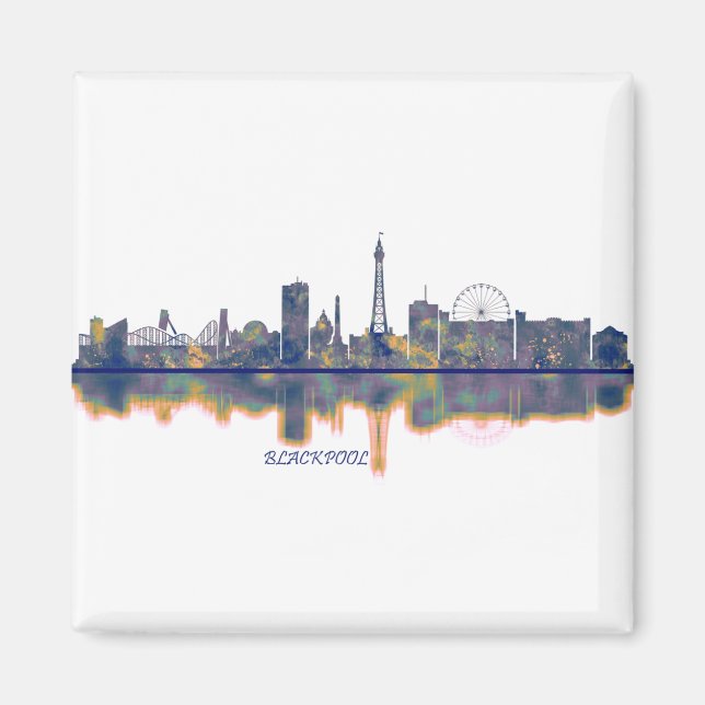 Blackpool Skyline Magnet (Vorne)