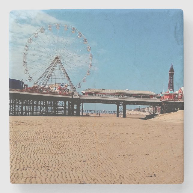 Blackpool Steinuntersetzer (Vorderseite)