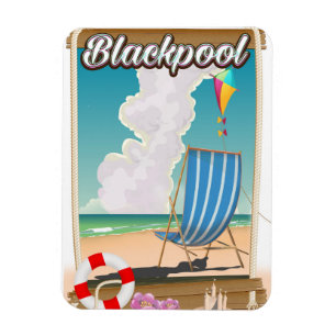 Blackpool Strand Reiseposter Magnet
