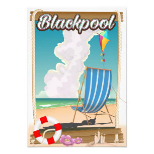 Blackpool Strandprospekt Fotodruck