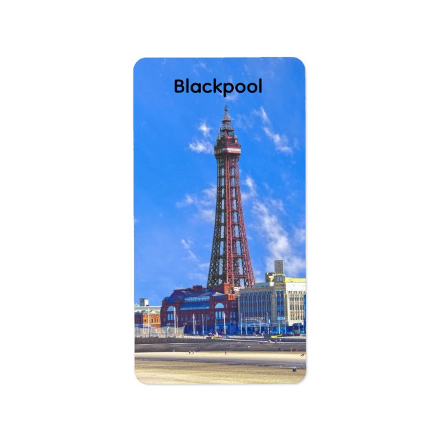 Blackpool Tower Adressaufkleber (Vorne)