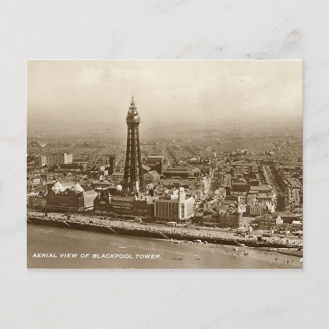 Blackpool Tower - Ancienne carte postale (Devant)
