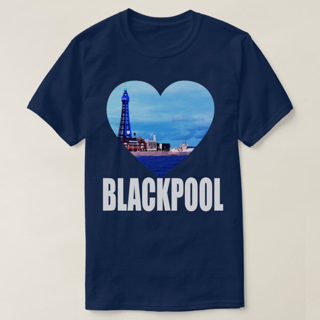 Blackpool Tower England Gift T-Shirt (Design vorne)