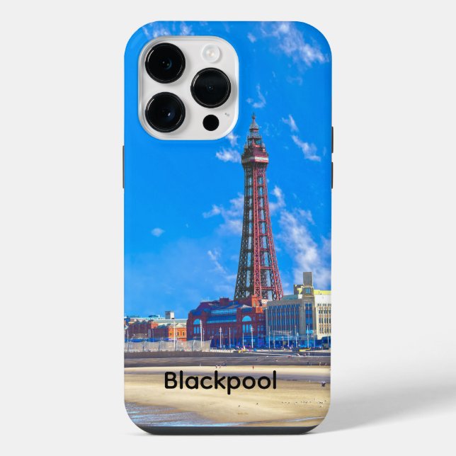 Blackpool Tower iPhone 14 Pro Max Hülle (Rückseite)