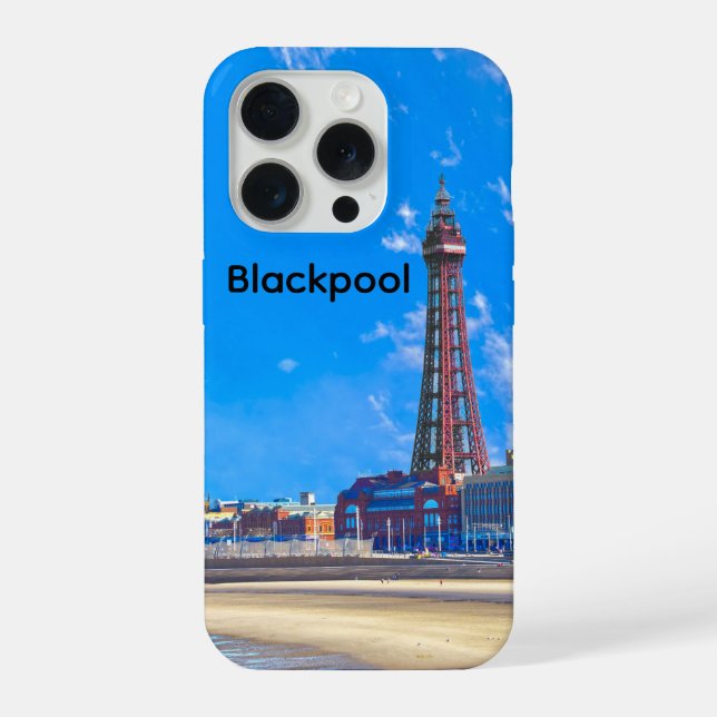 Blackpool Tower iPhone 15 Pro Hülle (Rückseite)
