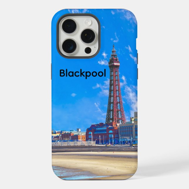 Blackpool Tower iPhone 15 Pro Max Hülle (Rückseite)