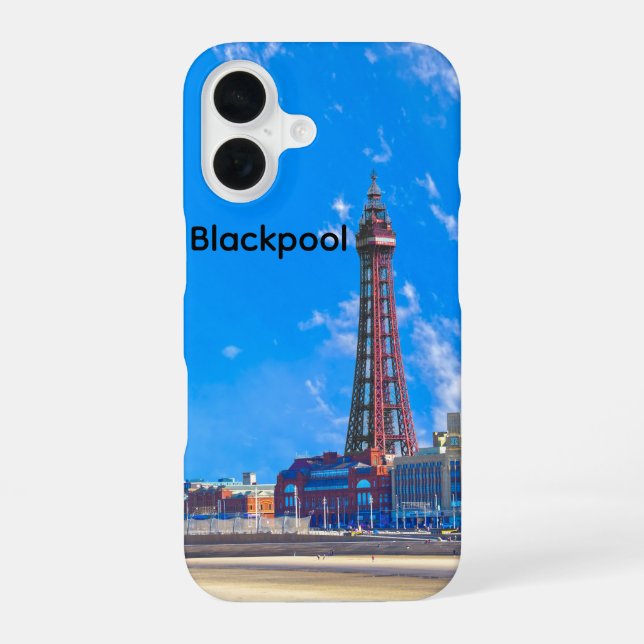 Blackpool Tower iPhone 16 Hülle (Rückseite)
