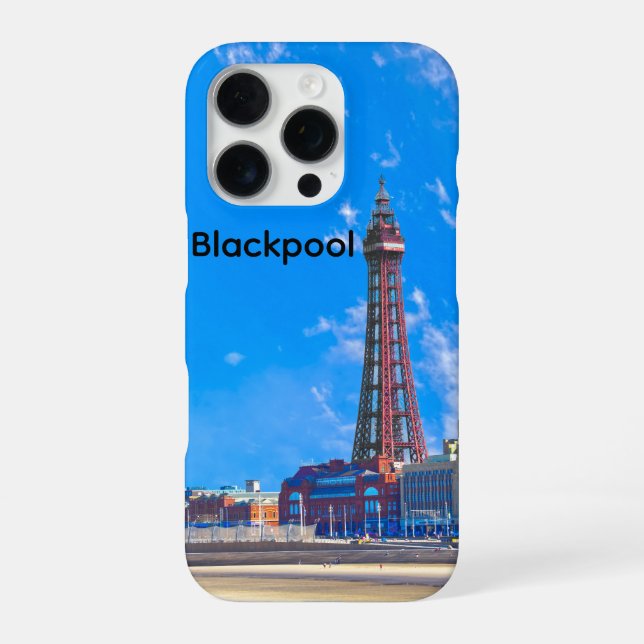 Blackpool Tower iPhone 16 Pro Hülle (Rückseite)