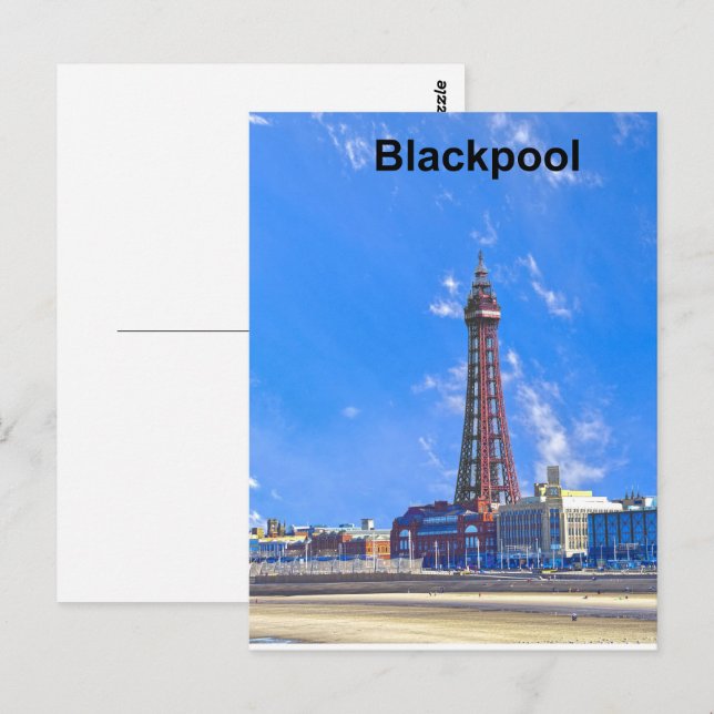 Blackpool Tower Postkarte (Vorne/Hinten)