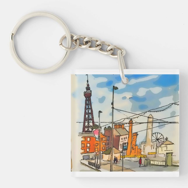Blackpool Tower Seaside Schlüsselanhänger (Vorderseite)