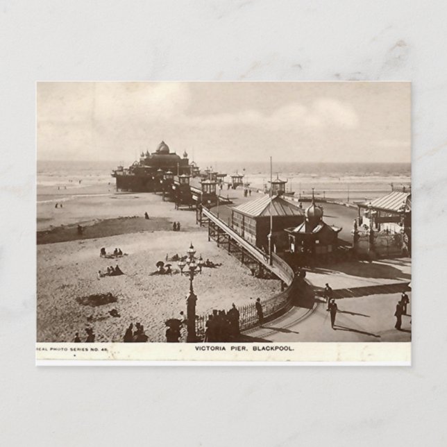 Blackpool, Victoria Pier Postkarte (Vorderseite)