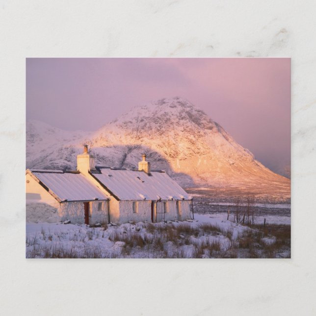 Blackrock Hütte, Glencoe, Highlands, Schottland 2 Postkarte (Vorderseite)