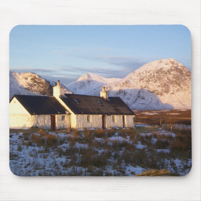 Blackrock Hütte, Glencoe, Highlands, Schottland Mousepad (Vorne)
