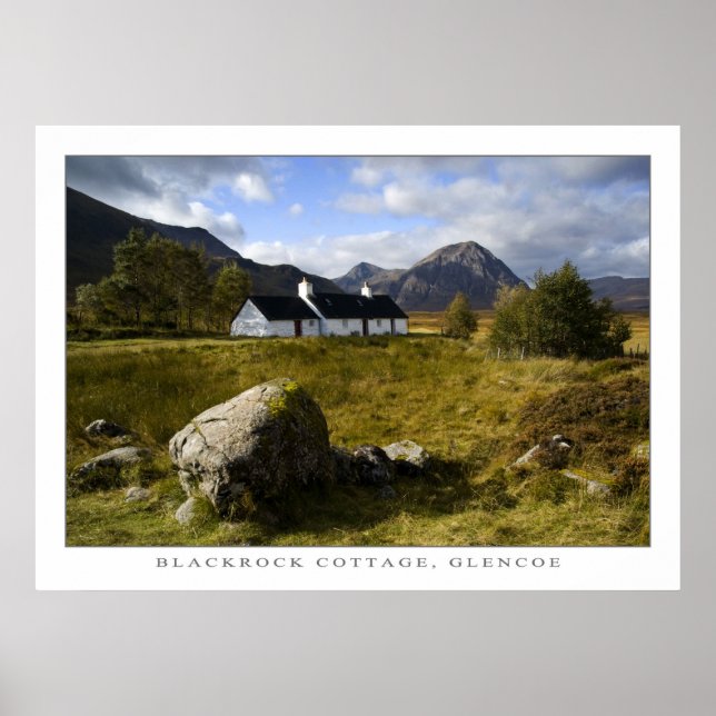 Blackrock-Hütte, Schottland Poster (Vorne)