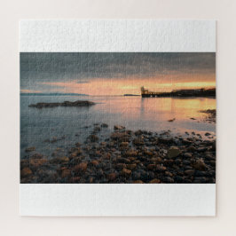 Blackrock Sonnenuntergang am Strand von Salthill i