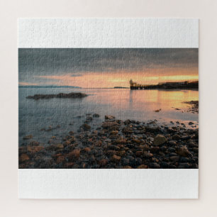 Blackrock Sonnenuntergang am Strand von Salthill i