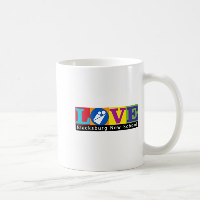 Blacksburg New School Merch Adult Slim Cut  Kaffeetasse (Rechts)