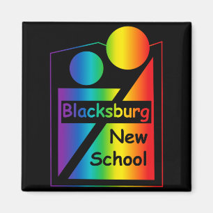Blacksburg New School Retro-Design _1 Magnet