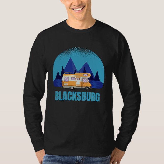 Blacksburg Virginia Camp Motorhome RV VA Caravan M T-Shirt (Vorderseite)