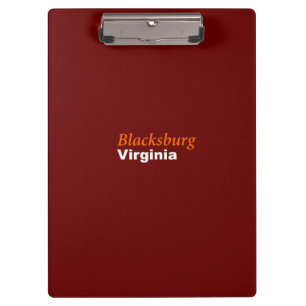 Blacksburg, Virginia Clipboard Klemmbrett