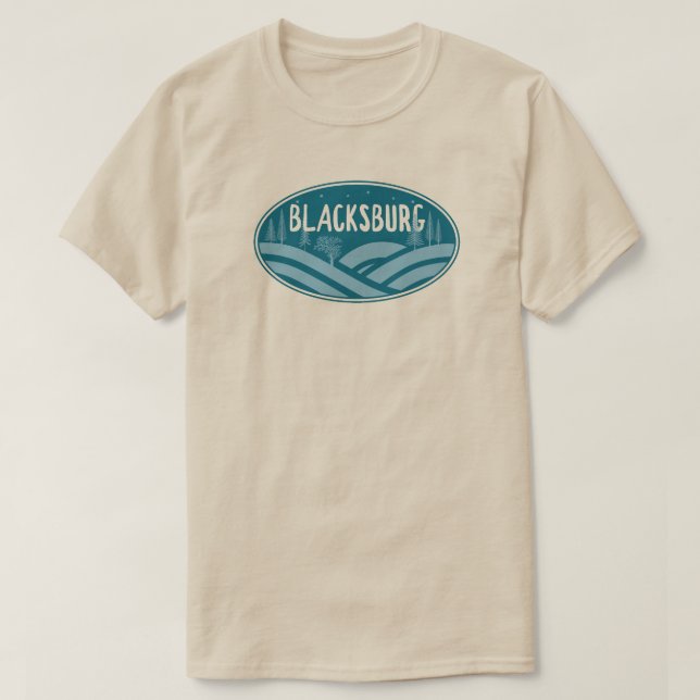 Blacksburg Virginia Outdoor T-Shirt (Design vorne)